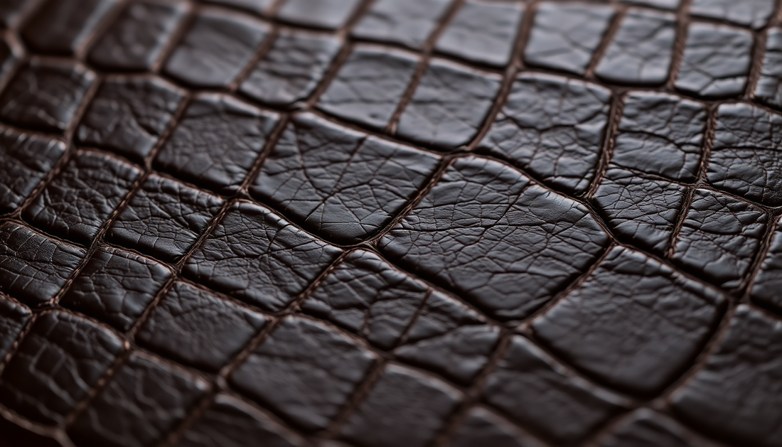 Elevate Your Style with Bamboo Pattern Alligator Leather