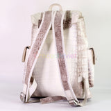 Himalaya Alligator Skin Leather Backpack Shoulder Bag Travel Bag