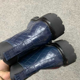 Handmade Men’s Alligator Leather Boots – Premium Black, Dark Brown, Navy