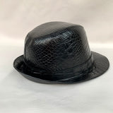Alligator Leather Bucket Hat for Men – Handmade Leather Hat