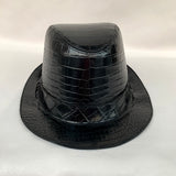 Alligator Leather Bucket Hat for Men – Handmade Leather Hat