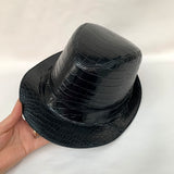 Alligator Leather Bucket Hat for Men – Handmade Leather Hat