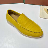 Alligator Leather Slip-On Loafers for Men – Handmade Exotic Casual Driving Shoes