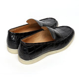 Alligator Leather Slip-On Loafers for Men – Handmade Exotic Casual Driving Shoes