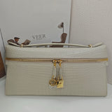 Genuine Alligator Top Handle Clutch – Handmade Evening Bag for Women