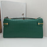 Genuine Alligator Top Handle Clutch – Handmade Evening Bag for Women