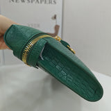 Genuine Alligator Top Handle Clutch – Handmade Evening Bag for Women