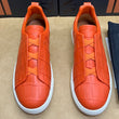 Alligator Leather Sneakers – Elastic Lace Designer Shoes for Men