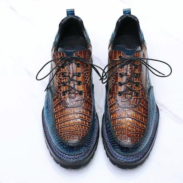 靴 crocodile leather belted hi sneaker Custom-