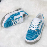 Genuine Alligator Sneakers for Men – Handcrafted Blue Exotic Leather with Sport Sole, Luxury Detailing, and Modern Performance Comfort