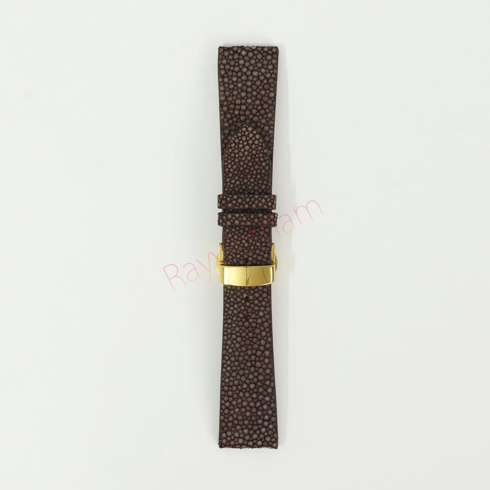 Genuine Stingray Leather Watch Straps With Deployant Clasp, Leather Watch Bands Quick Release Pins, Handmade Leather Watch Strap