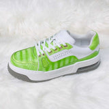 Genuine Alligator Sneakers for Men – Handcrafted Green Patina Luxury Shoes with Sport Sole and Distinctive Exotic Texture