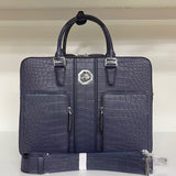 Luxury Matte Alligator Leather Briefcase – Handcrafted Elegance for the Modern Professional