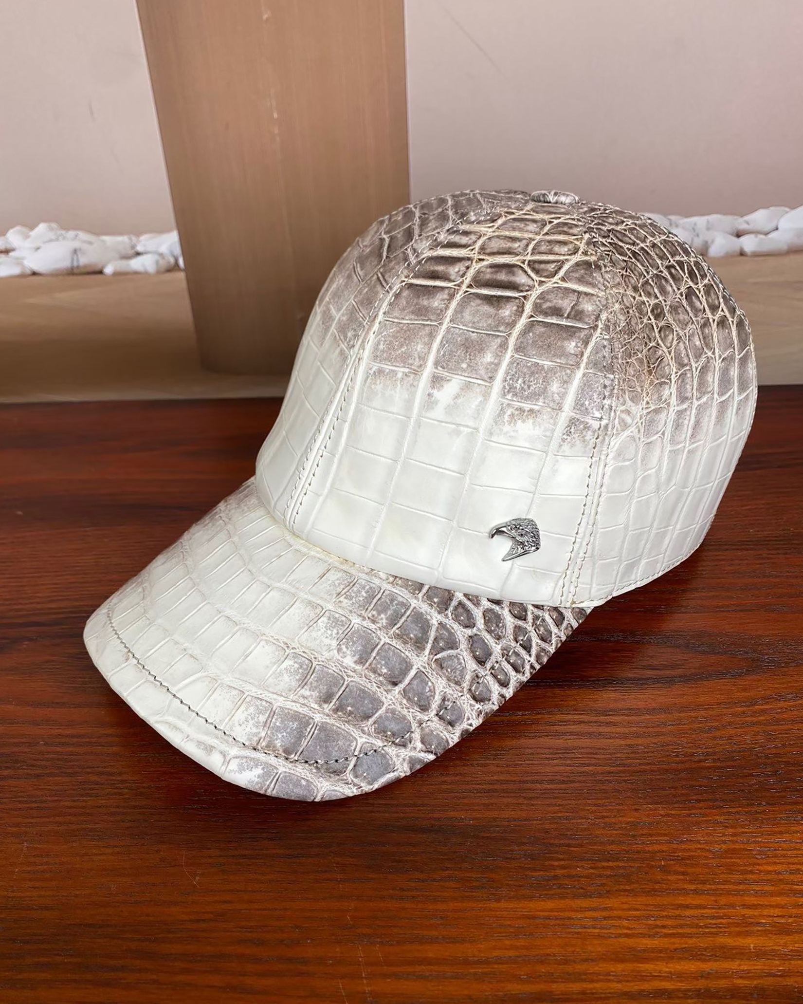 Himalaya Alligator Leather Baseball Cap – Handmade Exotic Leather Hat