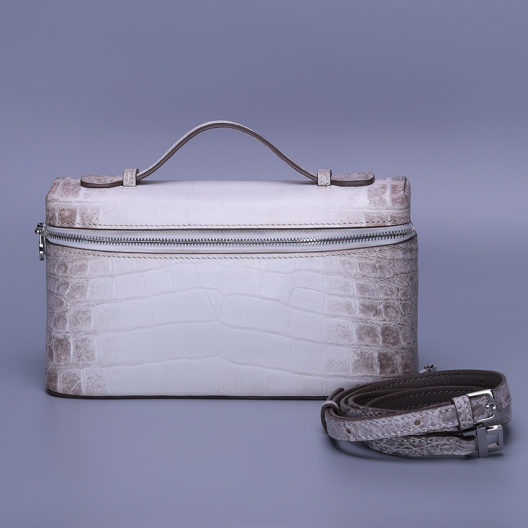 Himalayan Alligator Leather Handbag – Handmade Top Handle Bag for Women