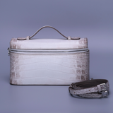 Himalayan Alligator Leather Handbag – Handmade Top Handle Bag for Women