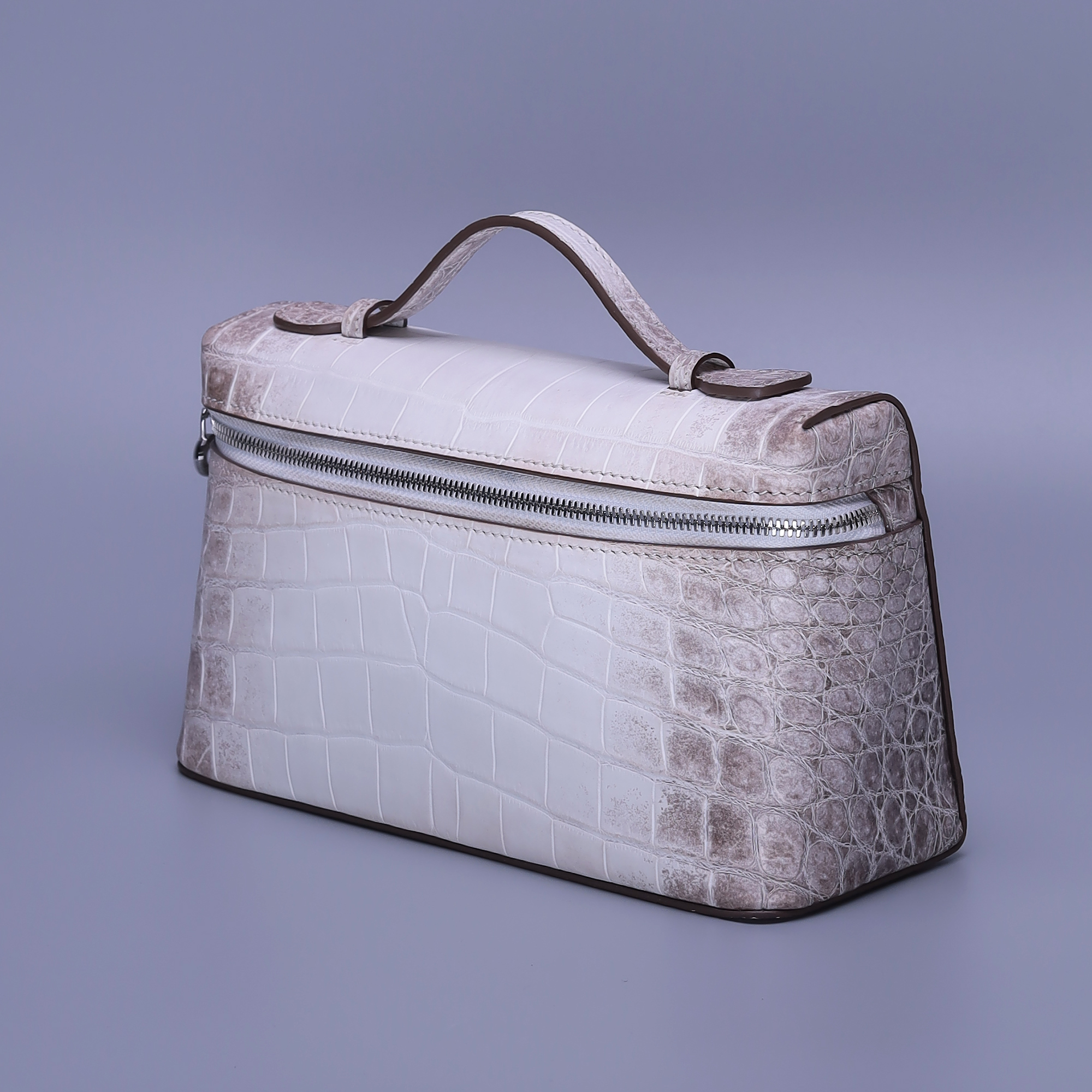 Himalayan Alligator Leather Handbag – Handmade Top Handle Bag for Women