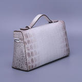 Himalayan Alligator Leather Handbag – Handmade Top Handle Bag for Women