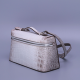 Himalayan Alligator Leather Handbag – Handmade Top Handle Bag for Women