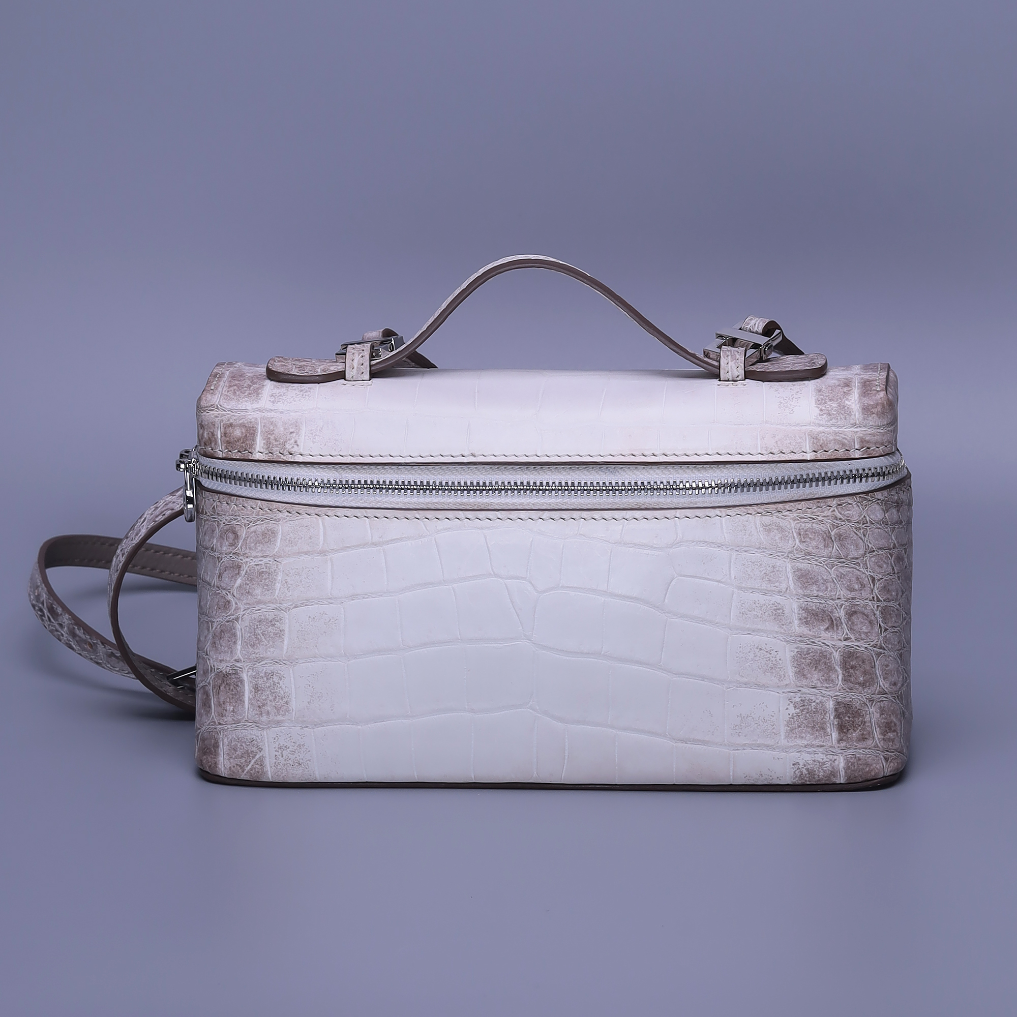 Himalayan Alligator Leather Handbag – Handmade Top Handle Bag for Women