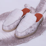 Himalayan Alligator Mule Loafers – Luxury Handmade Casual Shoes for Men