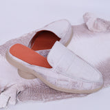 Himalayan Alligator Mule Loafers – Luxury Handmade Casual Shoes for Men