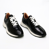 Sneaker Crocodile Leather Classic Formal Sporty Shoes for Men