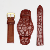 Genuine Alligator Leather Watch Straps Panerai, Leather Watch Bands Quick Release Pins, Handmade Leather Watch Strap #4