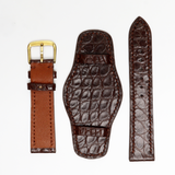 Genuine Alligator Leather Watch Straps, Leather Watch Bands Quick Release Pins, Handmade Leather Watch Strap #5
