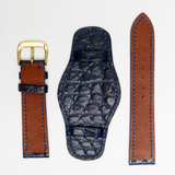 Genuine Alligator Leather Watch Straps, Leather Watch Bands Quick Release Pins, Handmade Leather Watch Strap #7