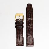 Genuine Alligator Leather Watch Straps IWC, Leather Watch Bands Quick Release Pins, Handmade Leather Watch Strap #9