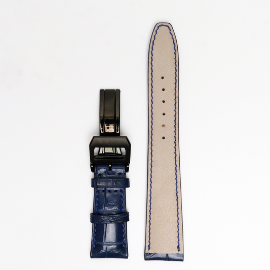 Genuine Alligator Leather Watch Straps Panerai, Leather Watch Bands Quick Release Pins, Handmade Leather Watch Strap #11