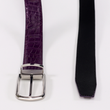 Adjustable Stylish Handmade Crocodile Leather Belt - Elegant Luxury