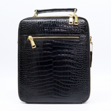 Genuine Crocodile Skin Mens Belly Shoulder Messenger Crossbody Bag Handbag&nbsp;