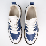 Men's Sporty Lace-Up Sneaker Genuine Crocodile Leather Shoes