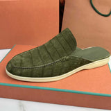 Luxury Genuine Nubuck Alligator Loafers – Handcrafted Slip-On Shoes