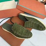 Luxury Genuine Nubuck Alligator Loafers – Handcrafted Slip-On Shoes