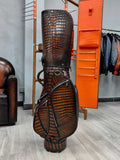 Luxury Hand-Painted American Alligator Leather Golf Bag for Elite Golfers