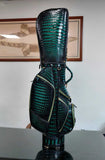 Luxury Hand-Painted Nile Crocodile Leather Golf Bag for Elite Golfers