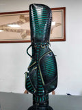Luxury Hand-Painted Nile Crocodile Leather Golf Bag for Elite Golfers