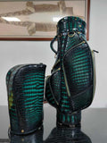 Luxury Hand-Painted Nile Crocodile Leather Golf Bag for Elite Golfers