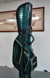 Luxury Hand-Painted Nile Crocodile Leather Golf Bag for Elite Golfers