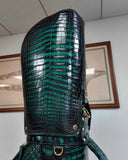 Luxury Hand-Painted Nile Crocodile Leather Golf Bag for Elite Golfers