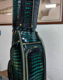 Luxury Hand-Painted Nile Crocodile Leather Golf Bag for Elite Golfers