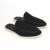 Nubuck Alligator Leather Mules – Handmade Exotic Slip-On Shoes for Men