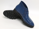 Men's Alligator Chukka Boots: Handcrafted Luxury with Warm Fur Lining – Own a Piece of Exotic Art.