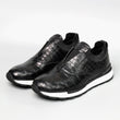Men's Alligator Leather Sneakers - Slip-On Casual Shoes - Handmade Exotic Footwear
