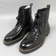 Men’s Handmade Alligator Leather Combat Boots – Black, Dark Brown Lace-Up Design