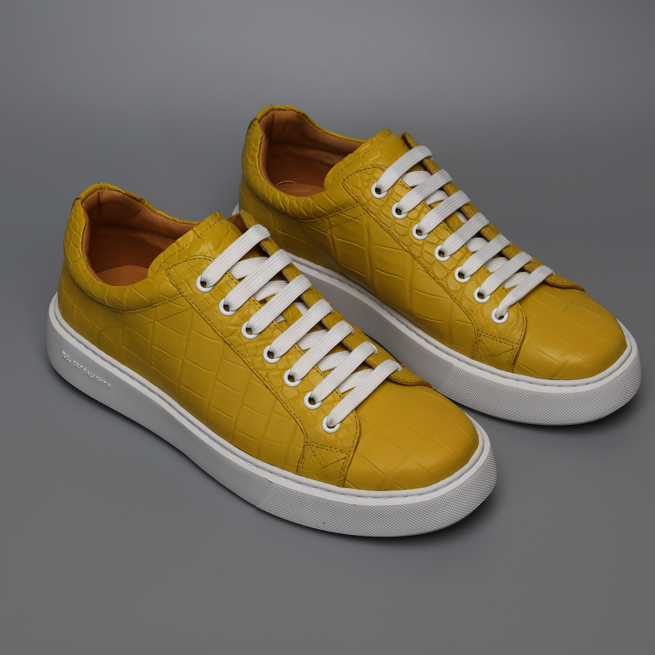 Men’s Handmade Alligator Leather Sneakers | Luxury Genuine Alligator Shoes for Men – Exotic Alligator Sneakers
