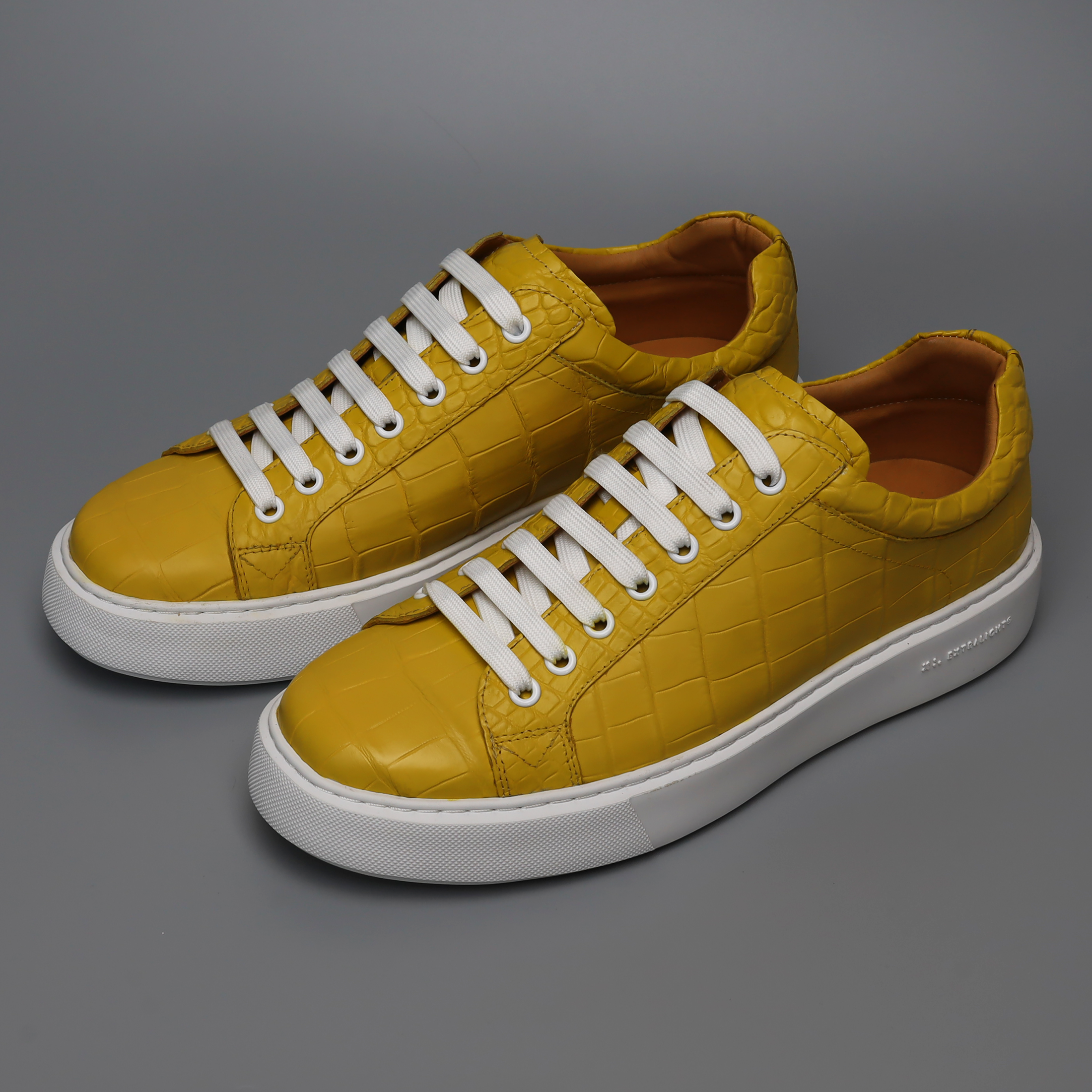 Men’s Handmade Alligator Leather Sneakers | Luxury Genuine Alligator Shoes for Men – Exotic Alligator Sneakers